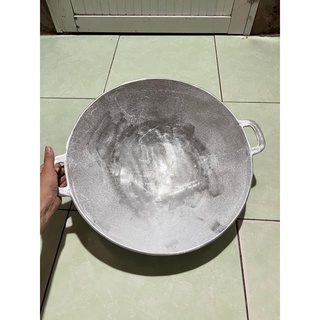 Chảo gang đáy võng đúc thủ công size 40cm-dùng xào nấu thức ăn,chiên cơm