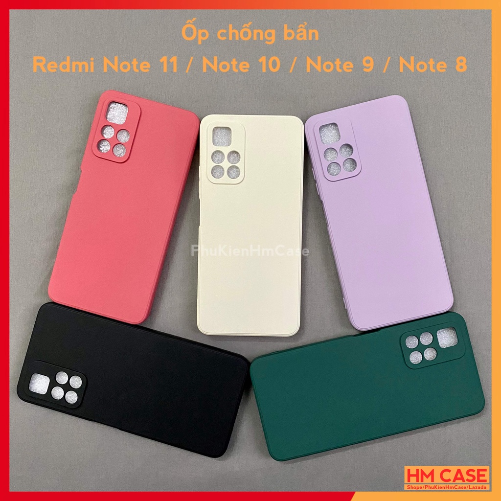 Ốp Lưng Chống Bẩn Redmi Note 11 / Note 10S / Note 10 / Note 11 Pro / Note 9 / 9s / 9 Pro / Note 8 / 8 Pro