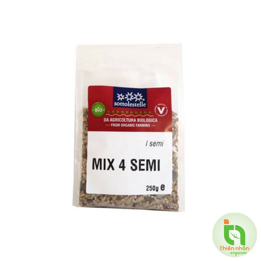 Hỗn hợp 4 loại hạt dinh dưỡng hữu cơ Sotto 250g Mix 4 Semi