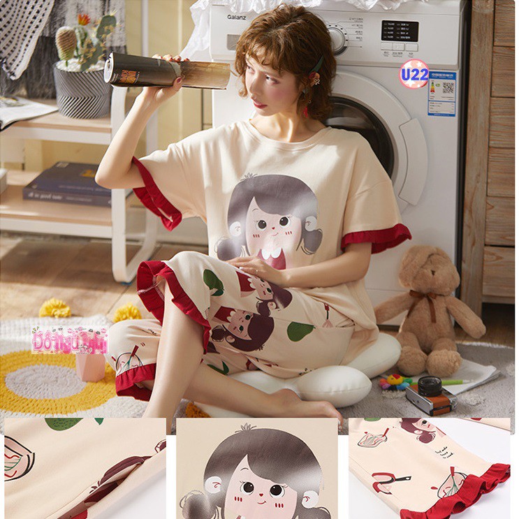 Bộ Ngủ đùi Thun cotton u7 | BigBuy360 - bigbuy360.vn