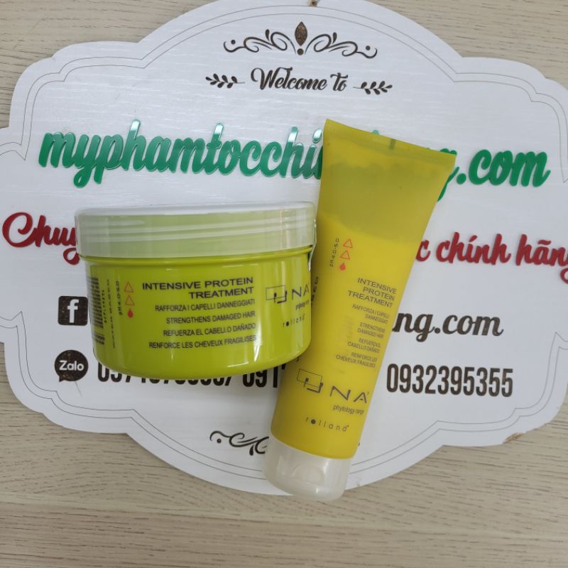 DẦU HẤP UNA INTENSIVE PROTEIN DƯỠNG CHẤT HO TÓC HƯ TỔN 250ML - 500ML