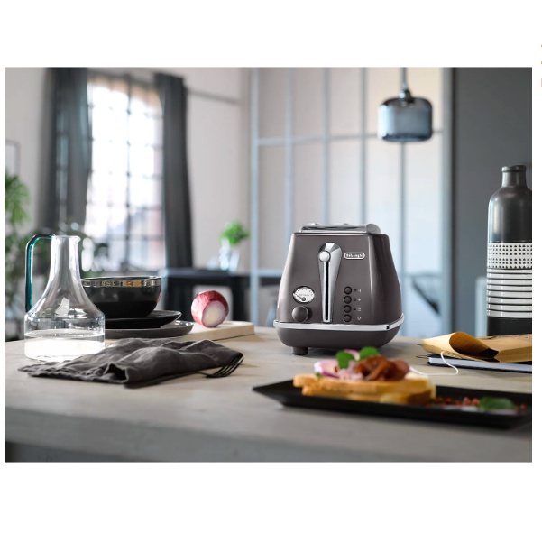 [Mã ELHADEV giảm 4% đơn 300K] [CHÍNH HÃNG] Máy Nướng Bánh Mì DELONGHI Icona Metallics CTOT2103 (BG/GY)