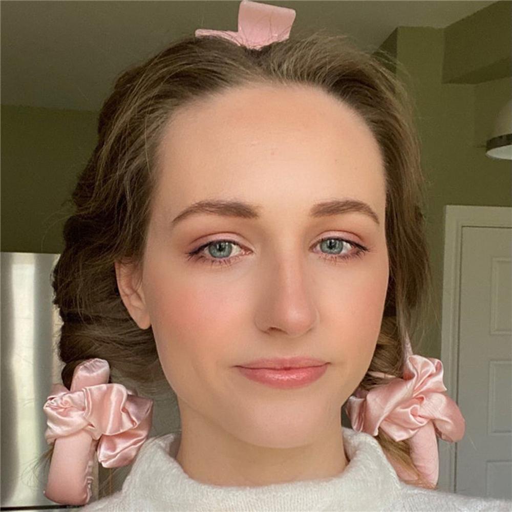 Máy Uốn Tóc Tạo Kiểu Gợn Sóng Màu Hồng DIY