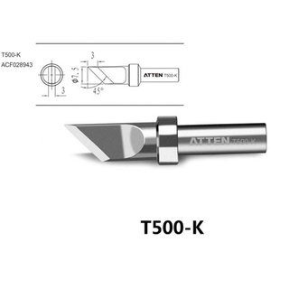 T500-K: Mũi hàn kiểu lưỡi dao cho máy hàn 150W/ Soldering tip