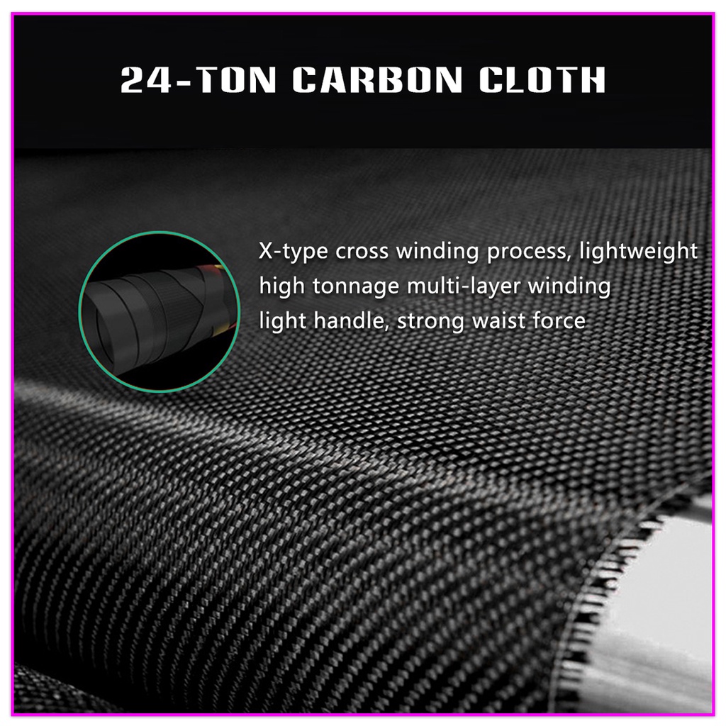 Cần Câu Cá 1.5M / 1.68M / 1.8M / 1.98M / 2.1M  Bằng Sợi Carbon Siêu Nhẹ Chất Lượng Cao