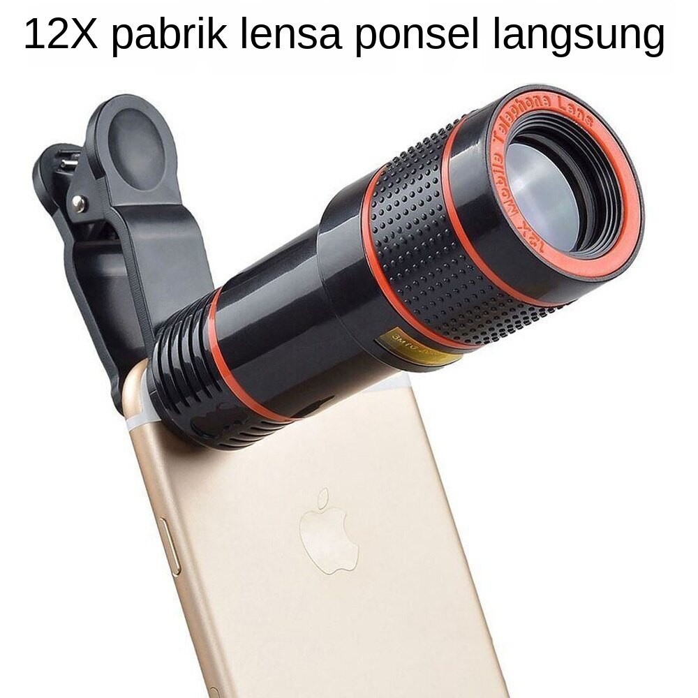 Điện Thoại Lens Ống Kính Điện Thoại Di Động Đa Năng 12X Cho Điện Thoại Tele Nhòm Ống Kính HD Chụp Ảnh 12 Lần Zoom Tập