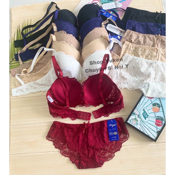♥️ SHOP UY TÍN ♥️ B522 Bộ Đồ Lót Boya ren Mút Mỏng Có Gọng. Bộ Đồ lót ren nữ quyến rũ