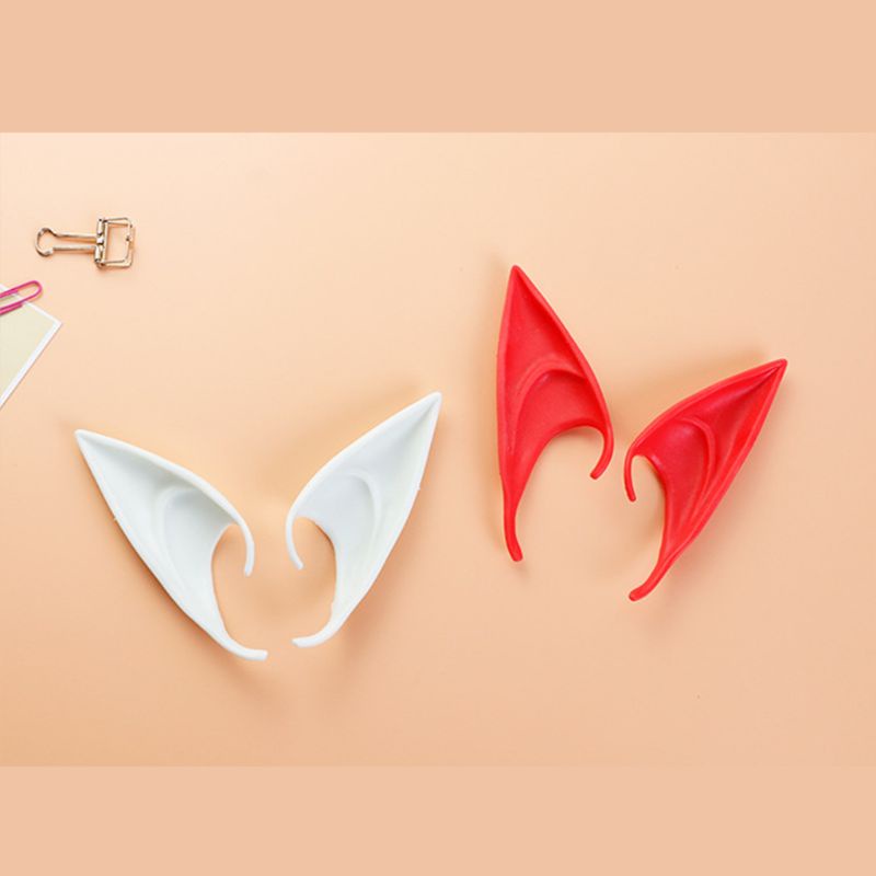 Cặp tai yêu tinh thiên thần bí ẩn bằng latex dùng cho hóa trang Halloween tiệc cosplay