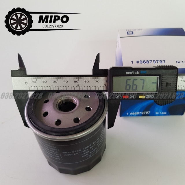 Lọc nhớt, lọc dầu động cơ (lọc sắt) xe Lacetti, Cruze, Aveo, Gentra, Lanos, Nubira (Mã: 96879797)