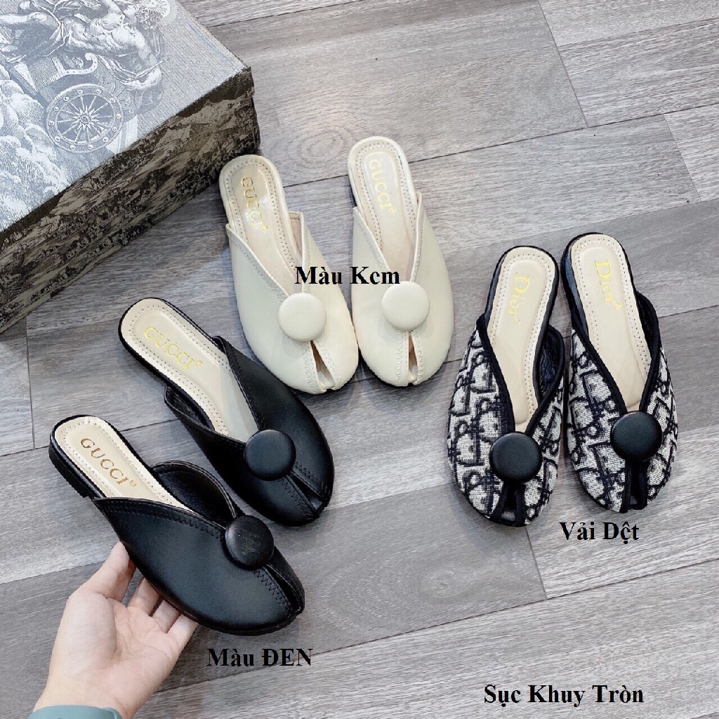 Giày Sục Nụ Hoa TuLip Màu Cực Xinh (3 Màu Nổi Bật - 2 Mẫu) | BigBuy360 - bigbuy360.vn