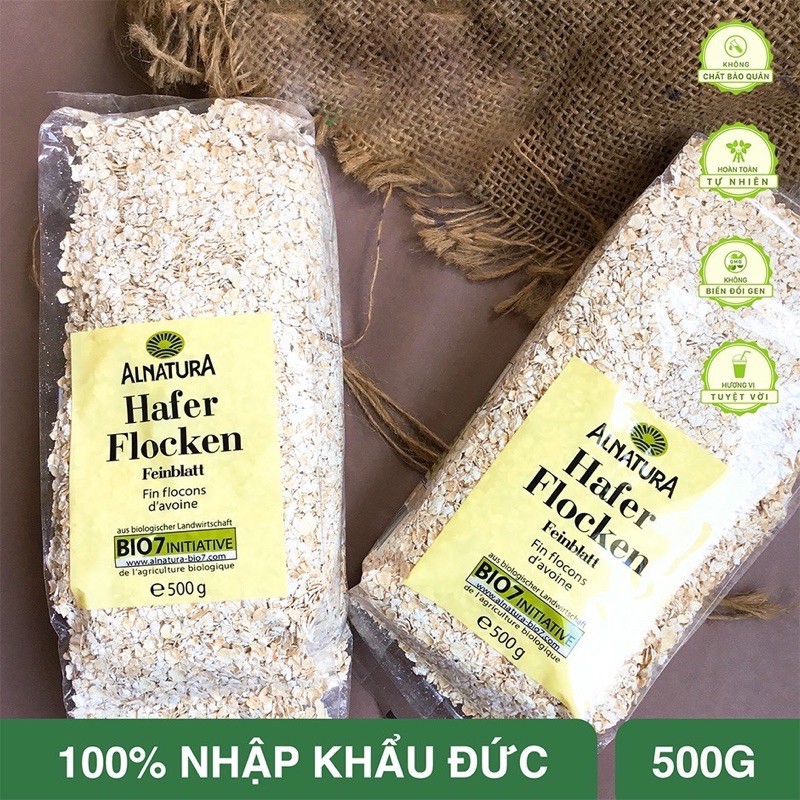 Yến Mạch Ăn Liền Hafer Nhập khẩu 100% Đức Gói 500g