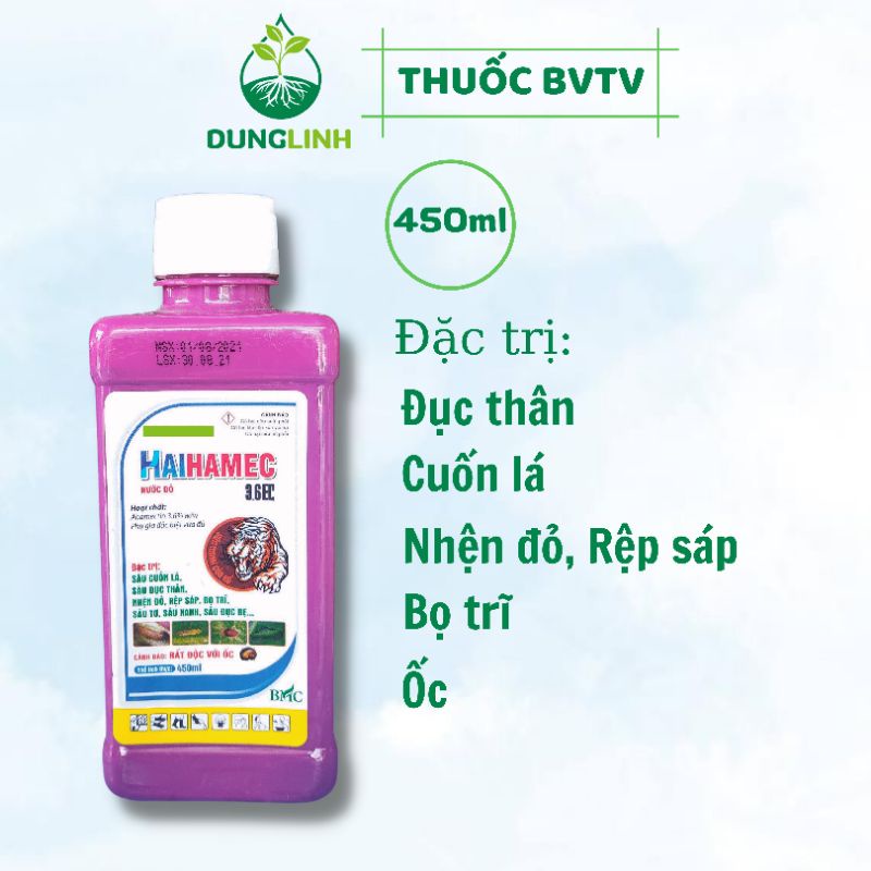 HAIHAMEC 3.6EC - Thuốc sinh học diệt trừ ốc, bọ trĩ, nhện đỏ, rệp sáp, đục thân, cuốn lá,... Abamectin