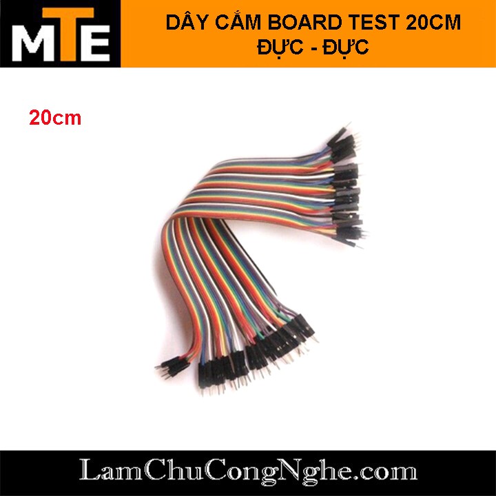 Dây cắm board test đực đực 20 cm (40 sợi)