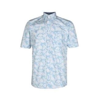Áo Sơ Mi Nam Ngắn Tay Pierre Cardin Geometric Blue