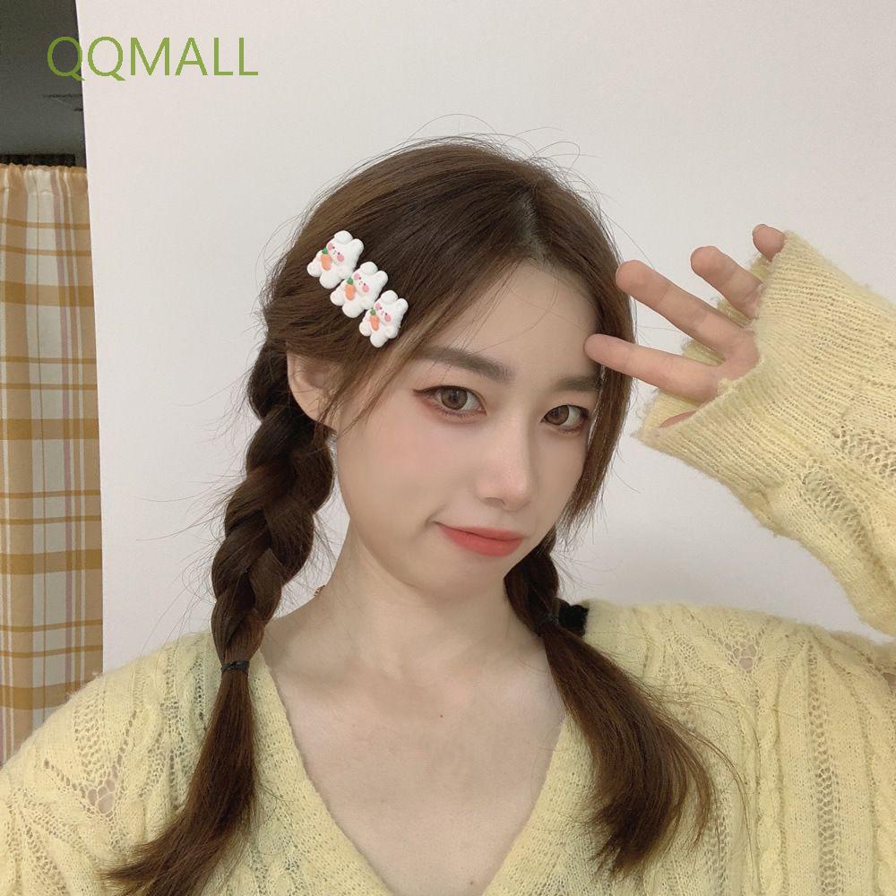 Dây buộc tóc cao su/ kẹp tóc hình chú gấu/ thỏ/ cô gái dễ thương phong cách Hàn Quốc cho nữ