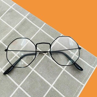 Kính lục giác tròn gọng nhỏ cho nữ - kính râm thời trang siêu dễ thương