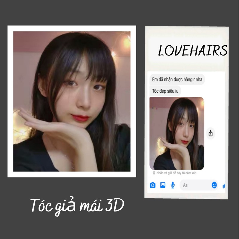 Tóc Mái Thưa 3D Được Làm Từ Tóc Thật_TG7 - Love Hairs