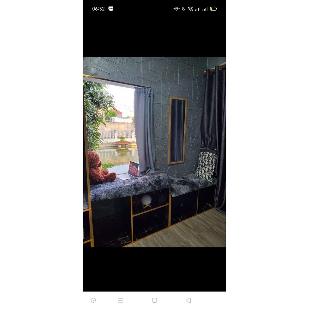 xốp dán tường tân cổ điển giả da kim cương sang chảnh | BigBuy360 - bigbuy360.vn