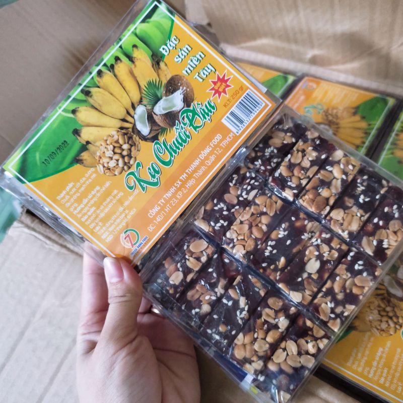 Hộp kẹo chuối đậu Thanh Đông 250g