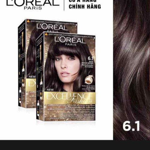 Kem Nhuộm Tóc LOreal Paris Excellence Fashion Beige Medium Brown - 806