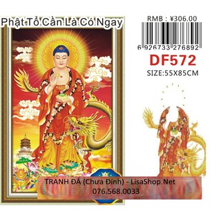 Tranh đính đá phật tổ df572 chưa đính
