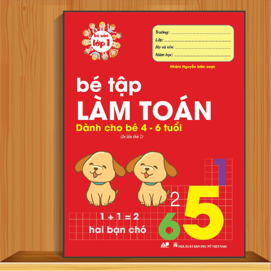 Sách - Bé Tập Làm Toán 4 - 6 Tuổi