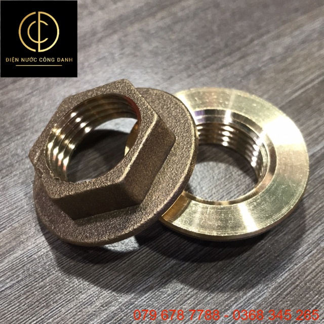 Tán đồng cố định vòi chén thau răng 21