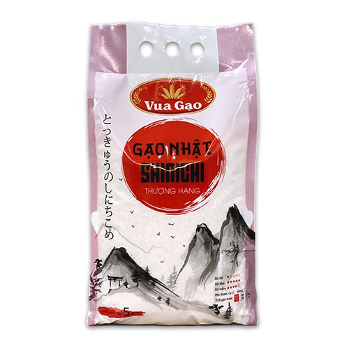 Gạo Nhật Japonica - Chính Hãng Vua Gạo - Túi 5kg (Cam kết giá tốt)