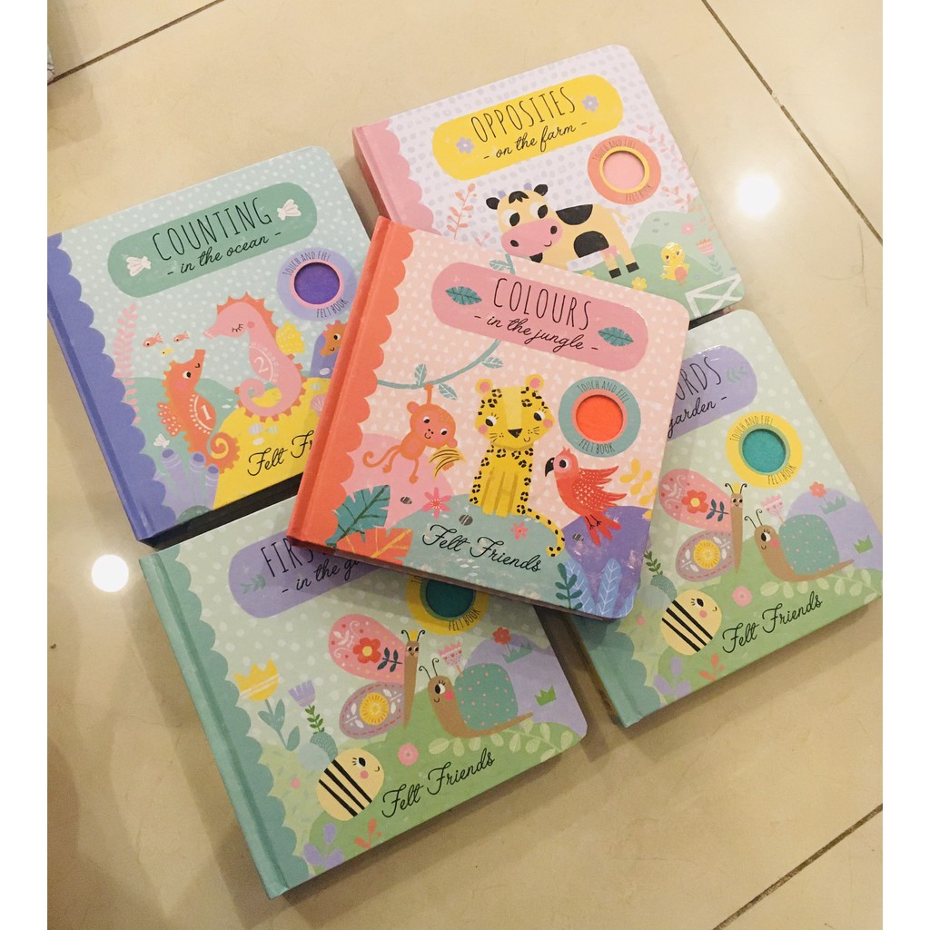 Sách  bìa cứng cho bé với chủ đề đầu đời: First word - Opposites - Counting -Colours