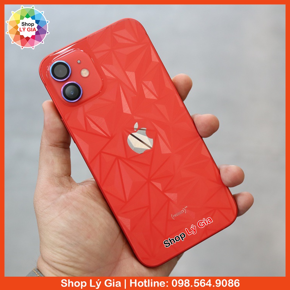 Miếng dán 3D kim cương mặt lưng cho iPhone 13/12/11/X/XR/XS Max/8/7/6