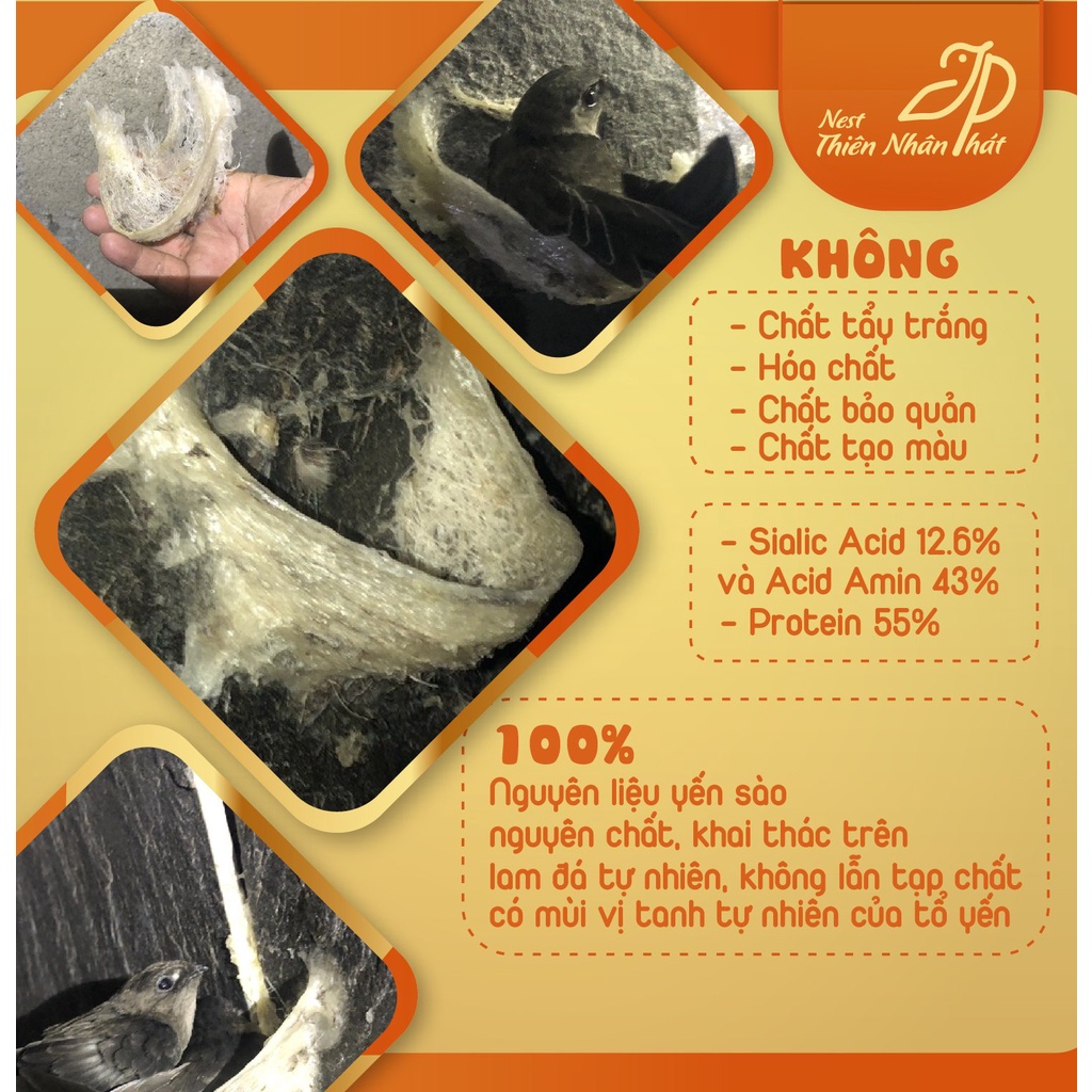 Yến vụn sấy tổ  - Yến sào Khánh Hòa  - Hanayuki Clinic Vietnam