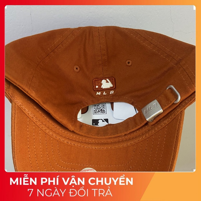 Nón MLB Logo B  Nâu Basic Form Mềm - Hàng Backdoor Cắt Tag