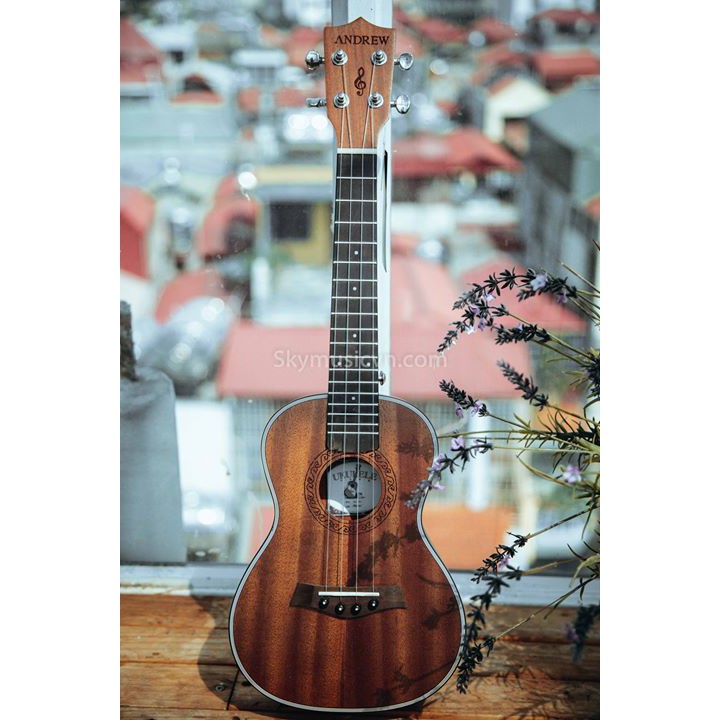 [ HÀNG CHÍNH HÃNG ] Đàn Ukulele Concert Andrew Siêu Xịn Sò (Tặng Kèm Full 9 Món Phụ Kiện)