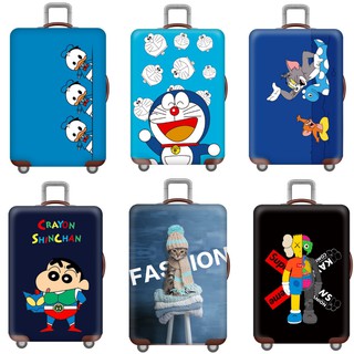 Túi bọc vali - áo bọc vali cao cấp khoá kép vải thun dày chống nước co giãn 4 chiều - Elastic suitcase protective cover thumbnail