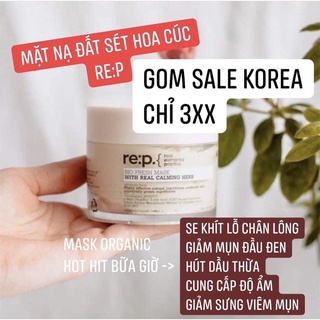 Mặt Nạ Đất Sét RE:P Bio Fresh Mask With Real Calming Herbs Giảm Mụn Đầu Đen, Se Khít Lỗ Chân Lông