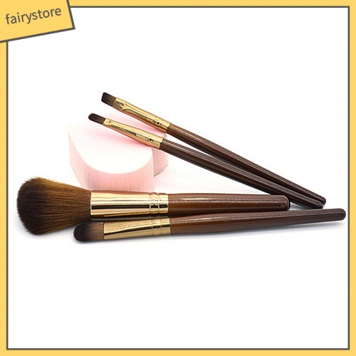 [Hàng mới về] 4 Cọ trang điểm đánh phấn mắt/ môi chuyên nghiệp chất liệu lông bằng nylon mềm an toàn cho da