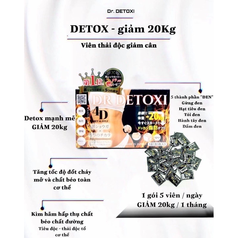 Giảm Cân 4D Dr Detoxi Nhật