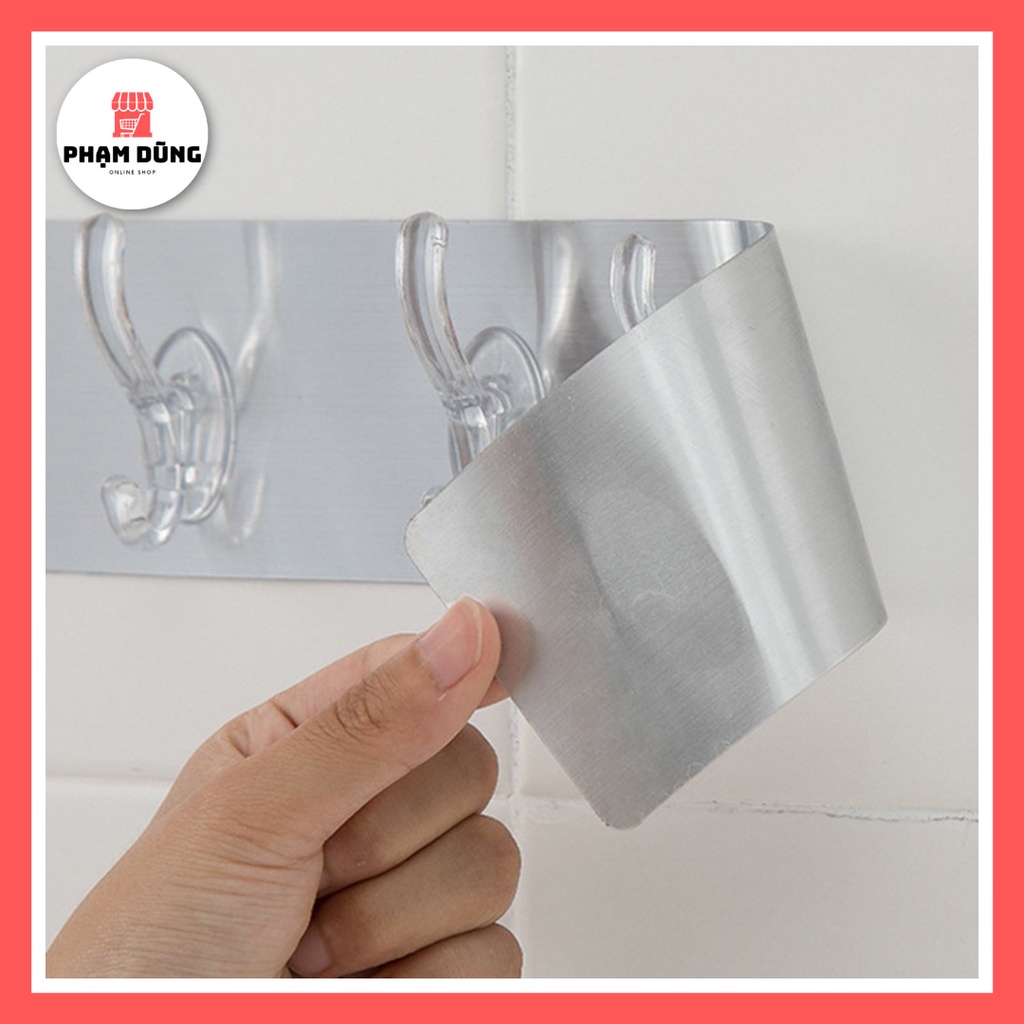 Thanh Móc Treo Đồ Dán Tường Siêu Dính 6 Móc