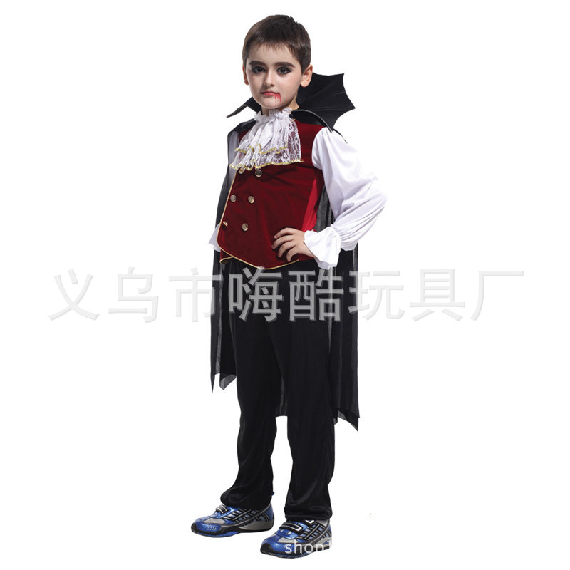 Bộ Đồ Hóa Trang Ma Cà Rồng Kinh Dị Dịp Halloween Cho Bé Trai