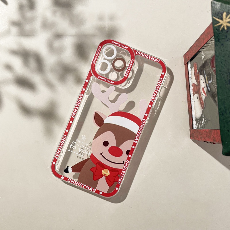 Ốp Điện Thoại TPU Dẻo In Hình Giáng Sinh Tuần Lộc IPhone11 12Pro 12Promax 12Promax 11PRO 11PROMAX 13 13PRO 13PROMAX Xs Max XR 7 8 Plus