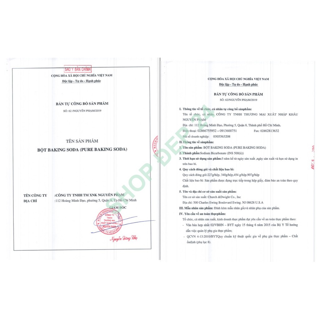 Bột Baking Soda đa công dụng 454g | BigBuy360 - bigbuy360.vn