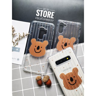 Ốp lưng samsung s10 / s10 plus / note 10 / note 10 plus / note 8 / note 9 / s9 plus / s8 plus bears sọc vali