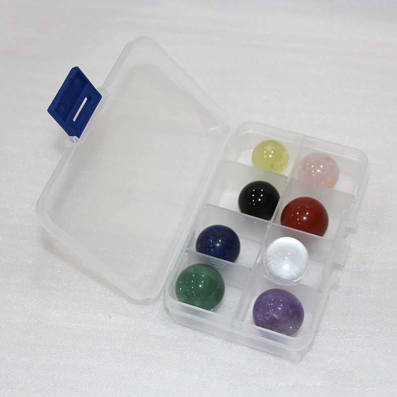 Hộp 8 Quả Cầu Đá thanh tẩy Đẹp