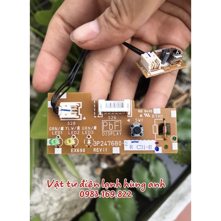 Mắt nhận điều hòa DAIKIN chính hãng loại 3P247680-2 ,vật tư điện lạnh hùng anh