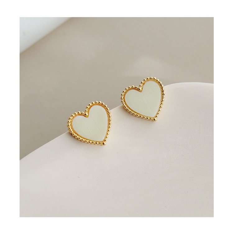 Khuyên Tai Hình Trái Tim Mạ Bạc Phong Cách Hàn Quốc Mẫu Mới 2021 Thời Trang Cho Nữ