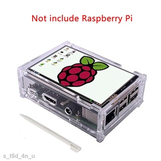 Hot màn hình cảm ứng lcd tft 3.5" với bút cảm ứng cho raspberry pi 2 pi 3 + và vỏ bọc trong suốt