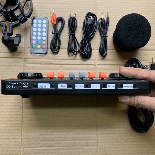Sound card Thu âm livestream G3 mới nhất 2019 có kết nối bluetooth bảo hành 12 tháng