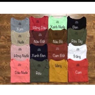 Áo thun cotton giấy kèm hình thật kèm video