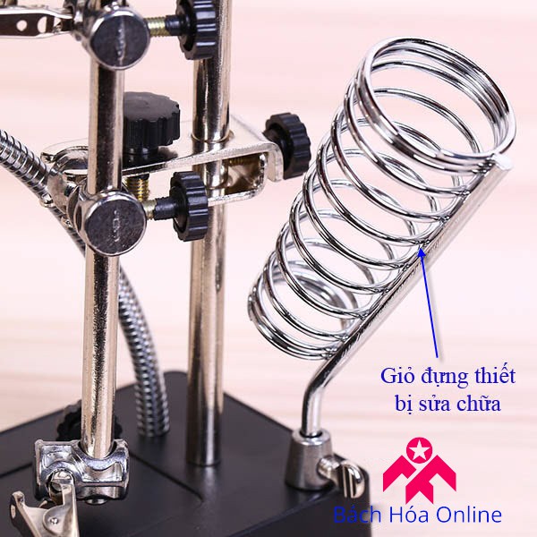 Kính lúp hỗ trợ kẹp, soi, hàn mạch điện tử V3