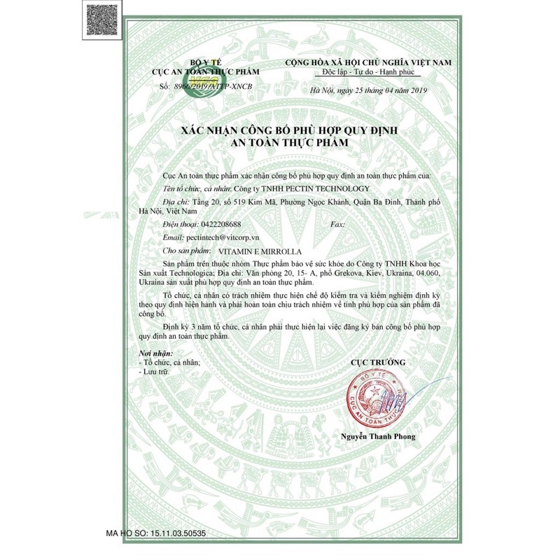 VITAMIN E ĐỎ NGA THƯƠNG HIỆU SANOFI